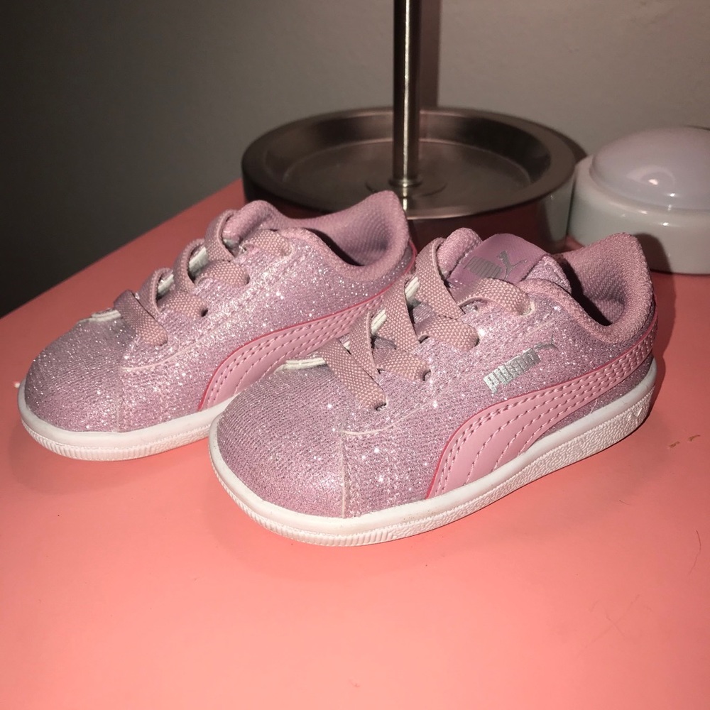 Pink Glitter Puma; Toddler Size 5; gently used
